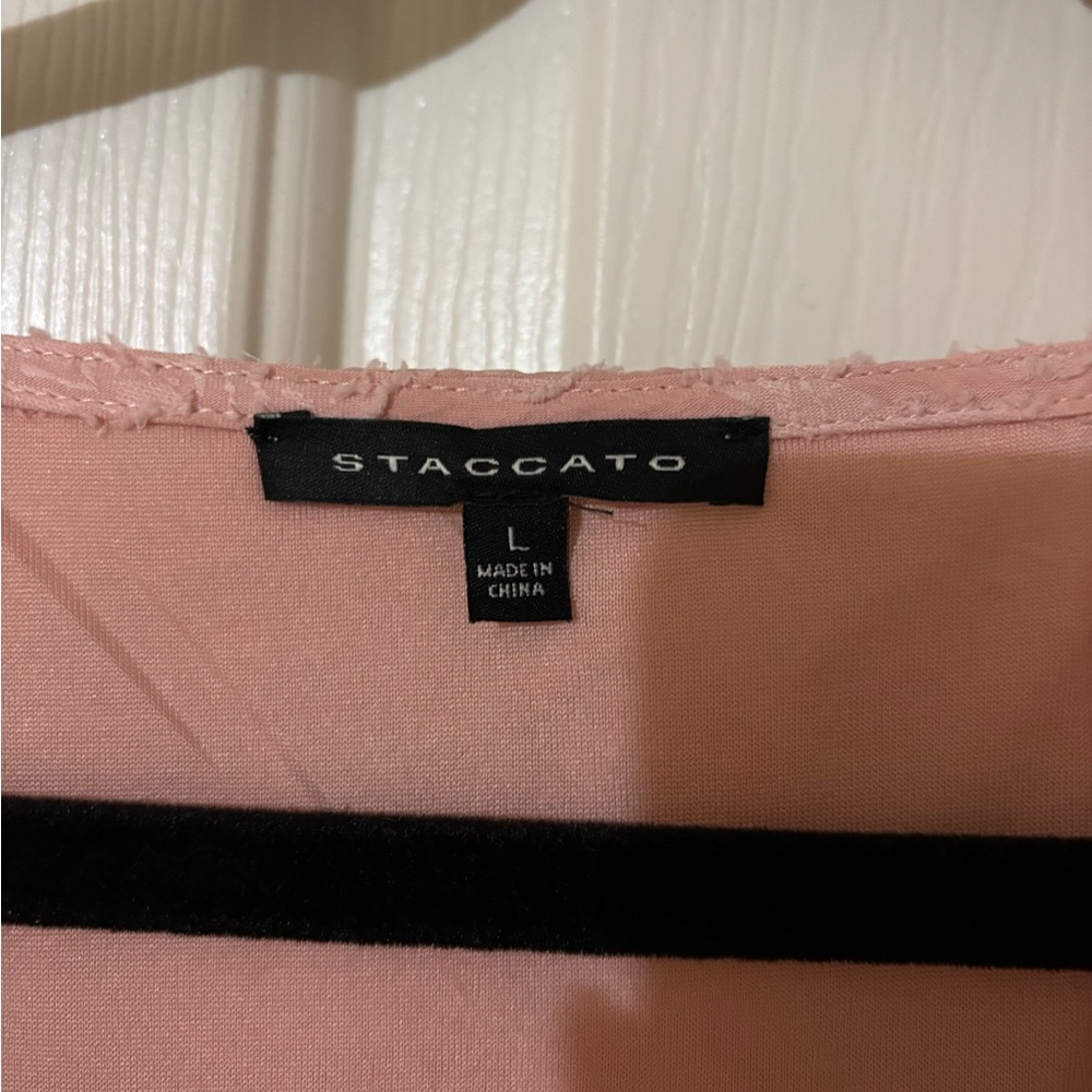Staccato Pink Lace Mini Dress - Picture 2 of 2